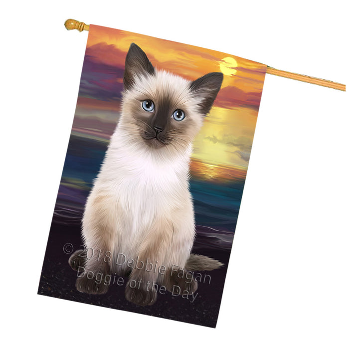 Siamese Cat House Flag FLG51909