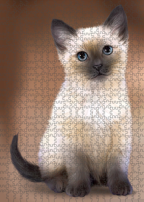Siamese Cat Puzzle with Photo Tin PUZL59418