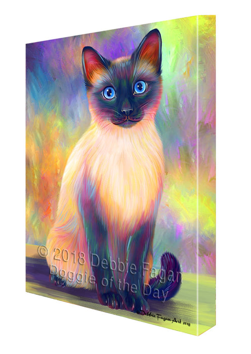 Paradise Wave Siamese Cat Canvas Print Wall Art Décor CVS126944