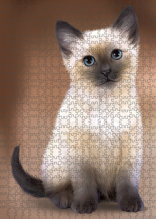 Siamese Cat Puzzle with Photo Tin PUZL62546