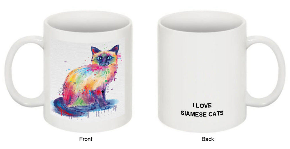 Watercolor Siamese Cat Coffee Mug MUG52503