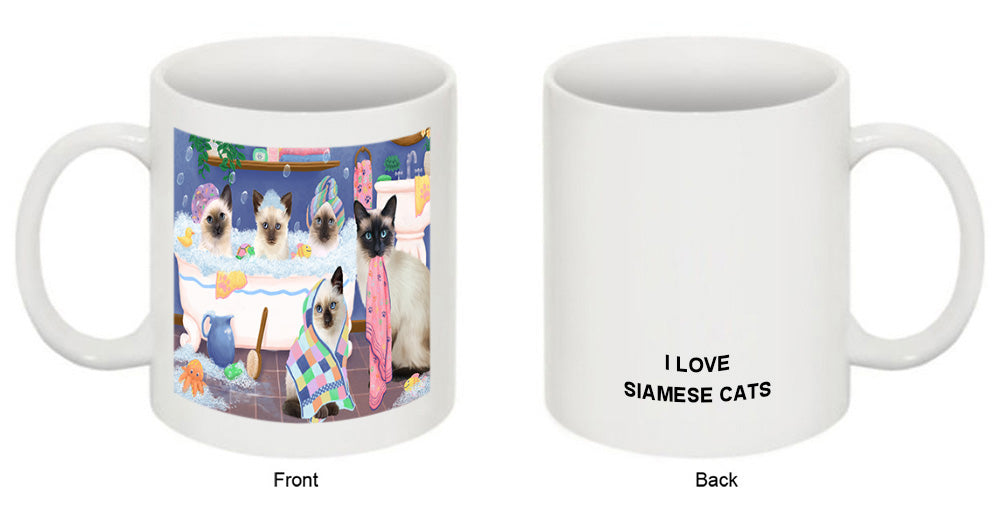 Rub A Dub Dogs In A Tub Siamese Cats Coffee Mug MUG52223
