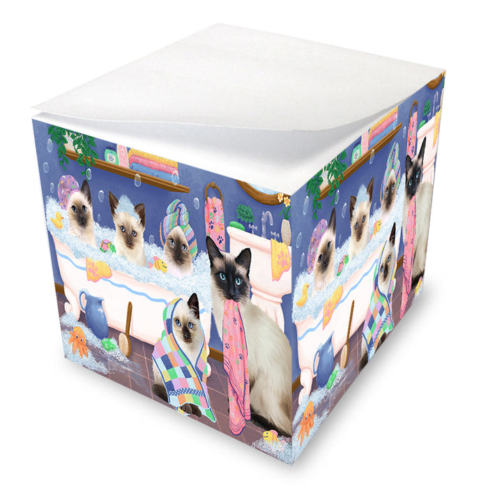 Rub A Dub Dogs In A Tub Siamese Cats Note Cube NOC54897
