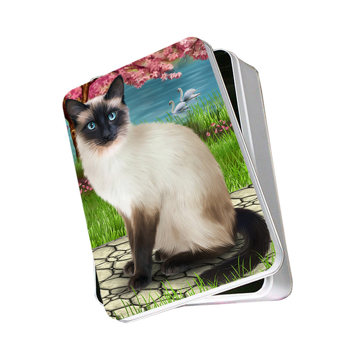 Siamese Cat Photo Storage Tin PITN52754