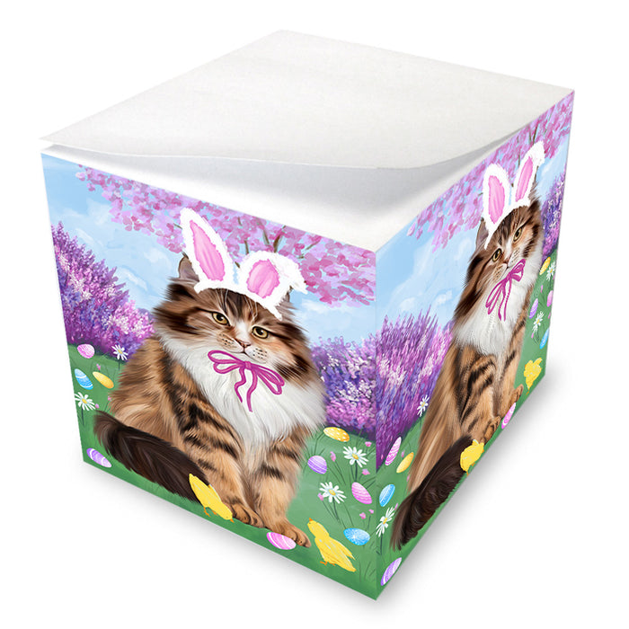 Easter Holiday Siberian Cat Note Cube NOC55053