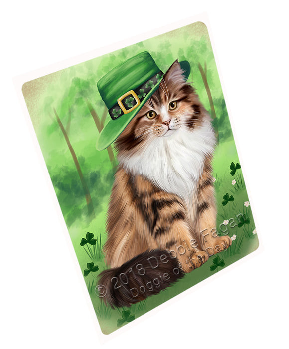 St. Patricks Day Irish Portrait Siberian Cat Small Magnet MAG76165