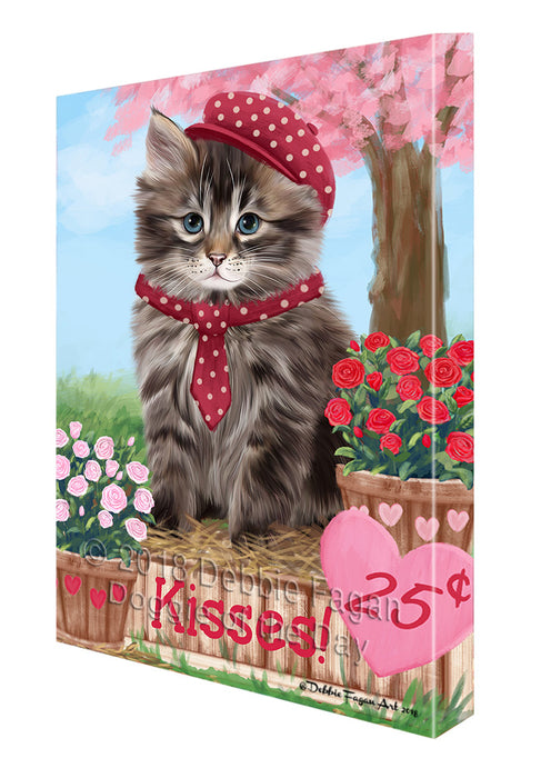 Rosie 25 Cent Kisses Siberian Cat Canvas Print Wall Art Décor CVS128339