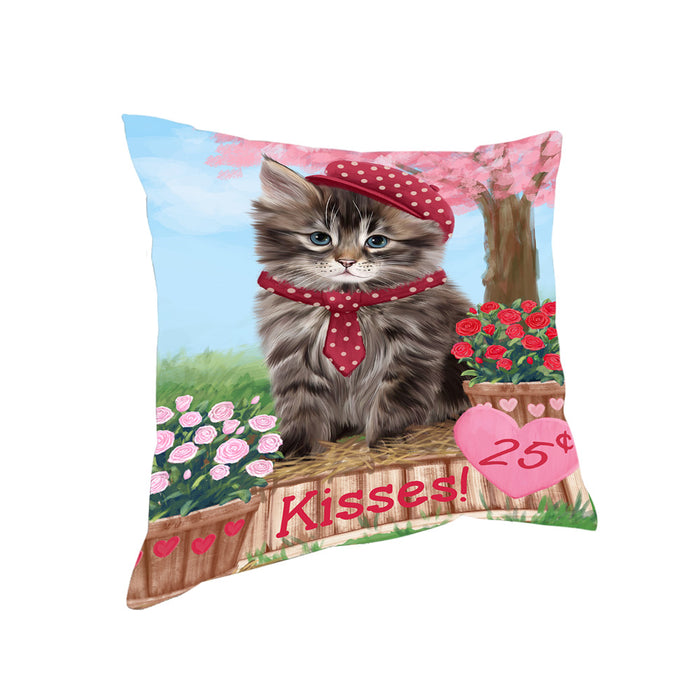 Rosie 25 Cent Kisses Siberian Cat Pillow PIL79232