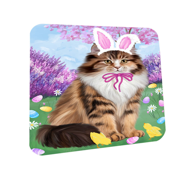 Easter Holiday Siberian Cat Coasters Set of 4 CST56894
