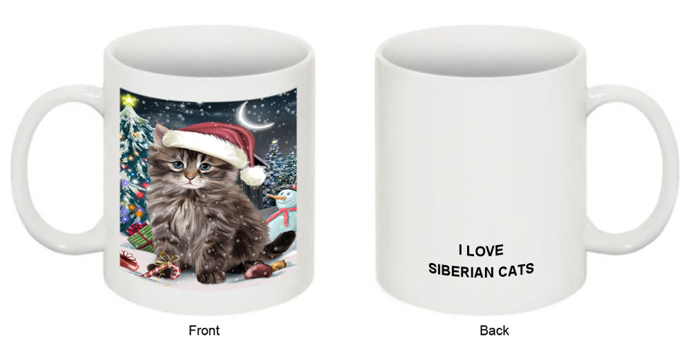 Have a Holly Jolly Christmas Happy Holidays Siberian Cat Coffee Mug MUG49647