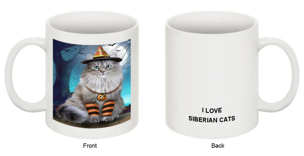 Happy Halloween Trick or Treat Siberian Cat Coffee Mug MUG49927