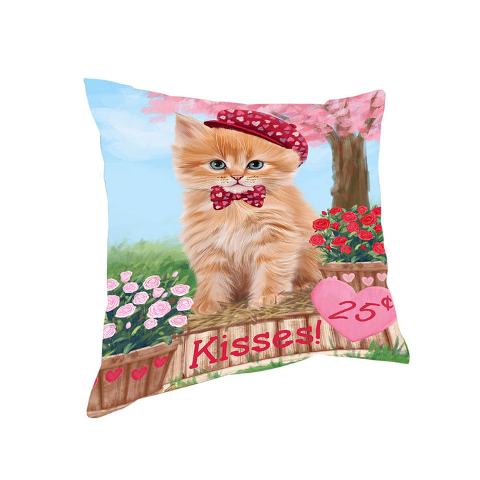 Rosie 25 Cent Kisses Siberian Cat Pillow PIL79236