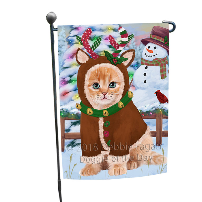 Christmas Gingerbread House Candyfest Siberian Cat Garden Flag GFLG57189