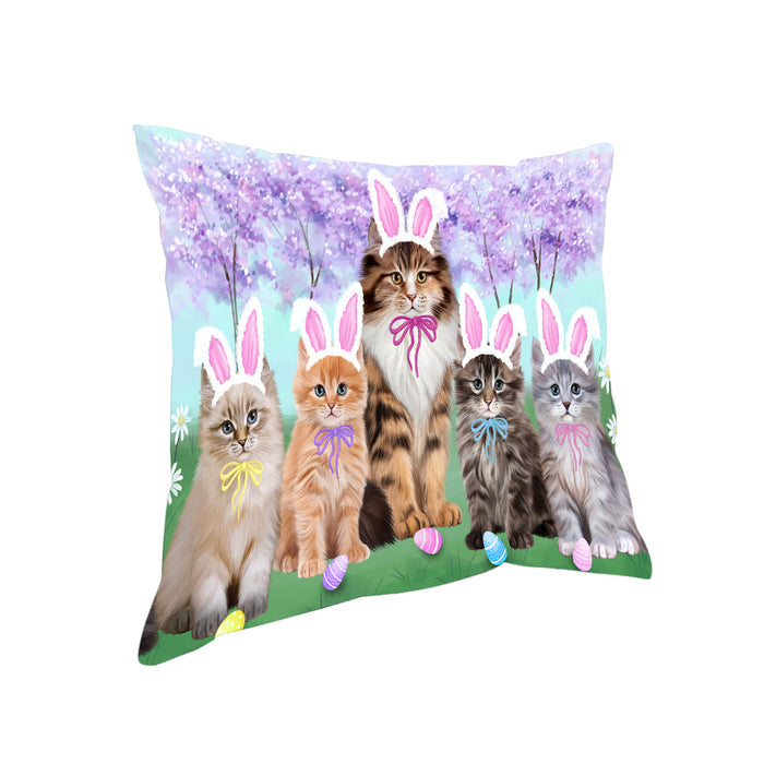 Easter Holiday Siberian Cats Pillow PIL82116