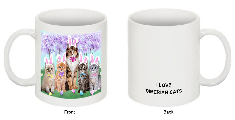 Easter Holiday Siberian Cats Coffee Mug MUG52335