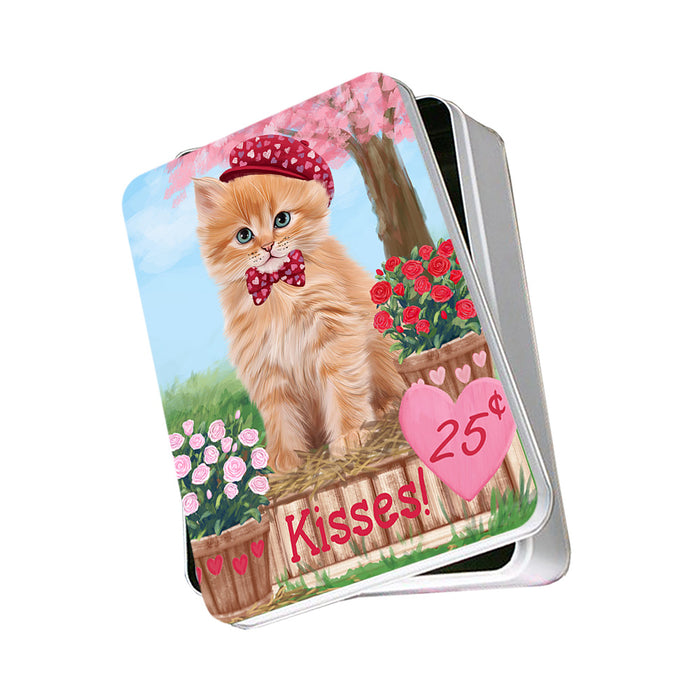 Rosie 25 Cent Kisses Siberian Cat Photo Storage Tin PITN56179