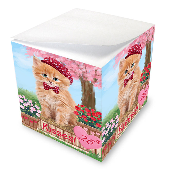 Rosie 25 Cent Kisses Siberian Cat Note Cube NOC54308