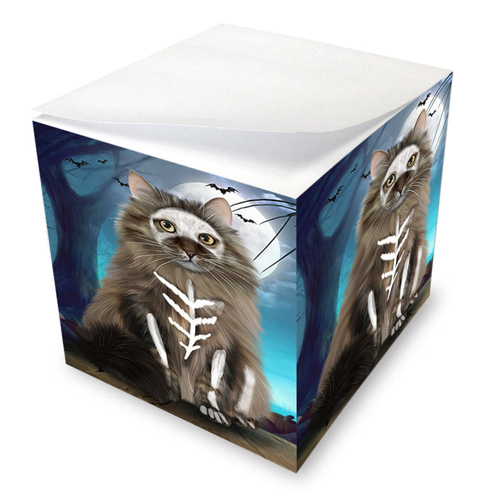 Happy Halloween Trick or Treat Siberian Cat Note Cube NOC56176