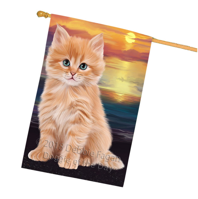 Siberian Cat House Flag FLG54958