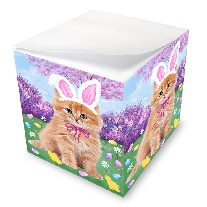 Easter Holiday Siberian Cat Note Cube NOC55055