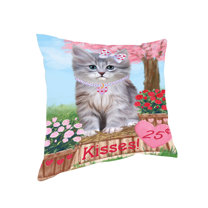 Rosie 25 Cent Kisses Siberian Cat Pillow PIL79244