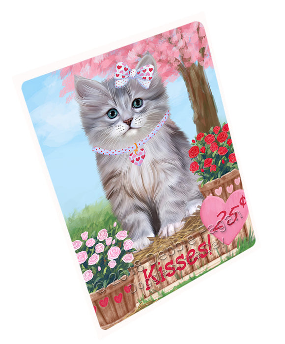 Rosie 25 Cent Kisses Siberian Cat Magnet MAG73853 (Small 5.5" x 4.25")