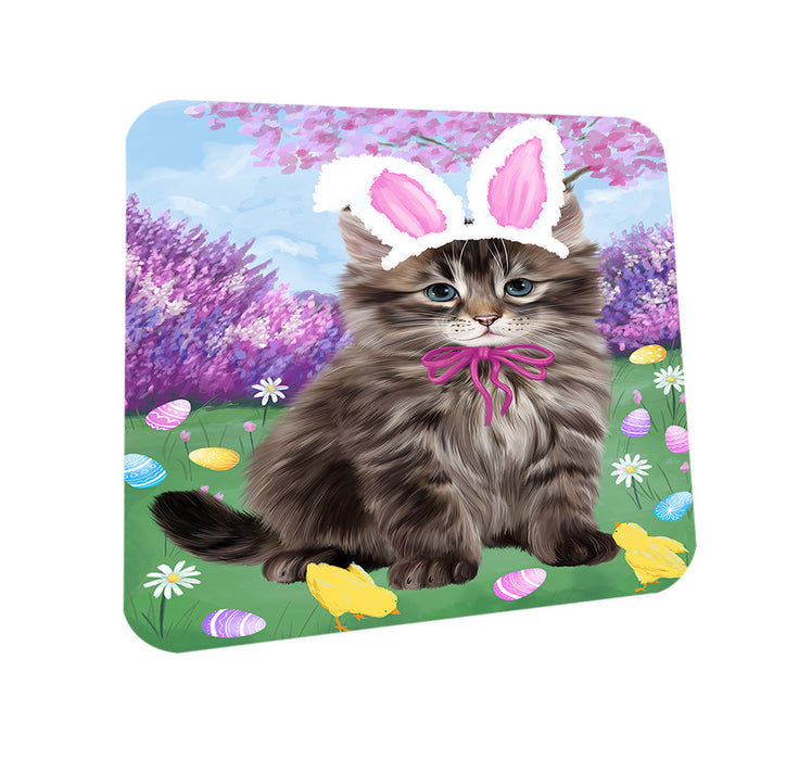 Easter Holiday Siberian Cat Coasters Set of 4 CST56897