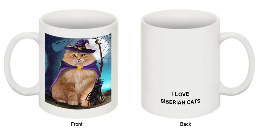 Happy Halloween Trick or Treat Siberian Cat Coffee Mug MUG49929