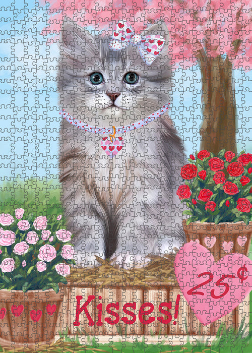 Rosie 25 Cent Kisses Siberian Cat Puzzle with Photo Tin PUZL93152