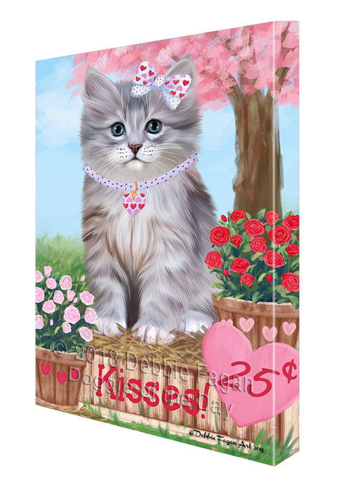 Rosie 25 Cent Kisses Siberian Cat Canvas Print Wall Art Décor CVS128366