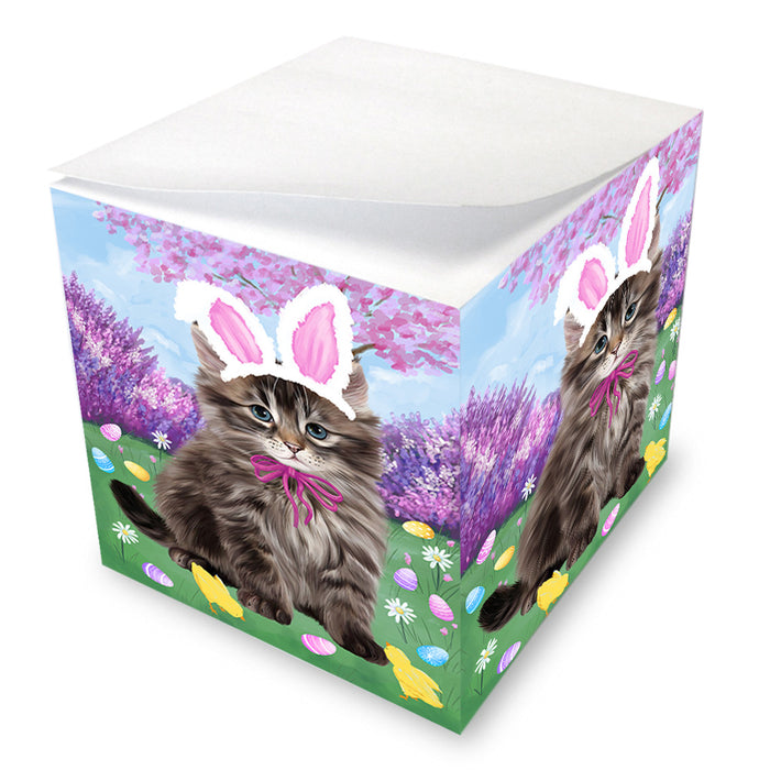 Easter Holiday Siberian Cat Note Cube NOC55056