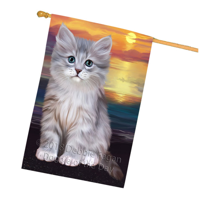 Siberian Cat House Flag FLG54959