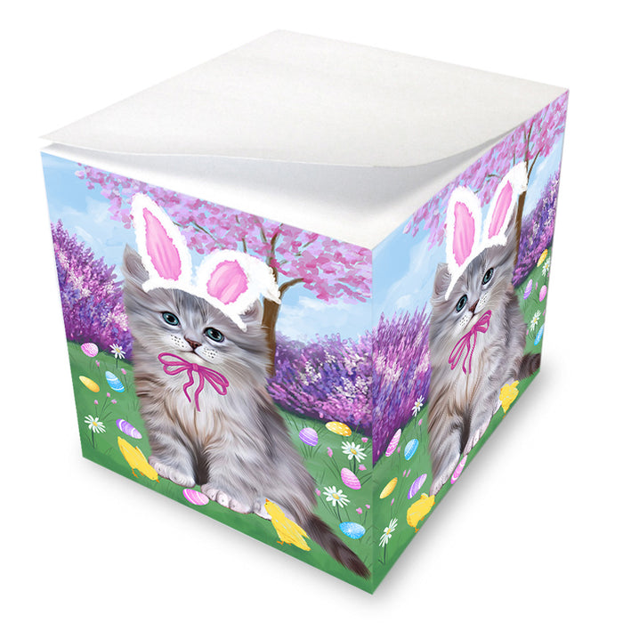 Easter Holiday Siberian Cat Note Cube NOC55057