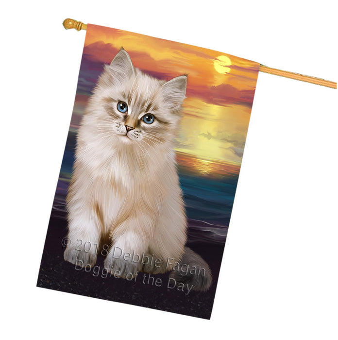 Siberian Cat House Flag FLG54960