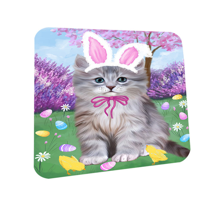 Easter Holiday Siberian Cat Coasters Set of 4 CST56898