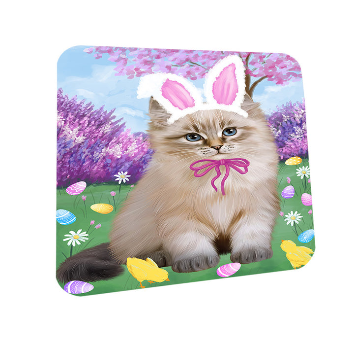 Easter Holiday Siberian Cat Coasters Set of 4 CST56899