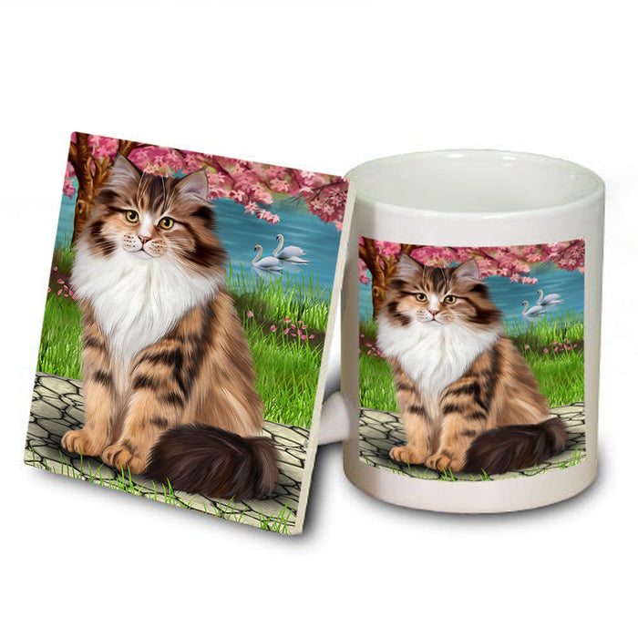 Siberian Cat Mug and Coaster Set MUC54628
