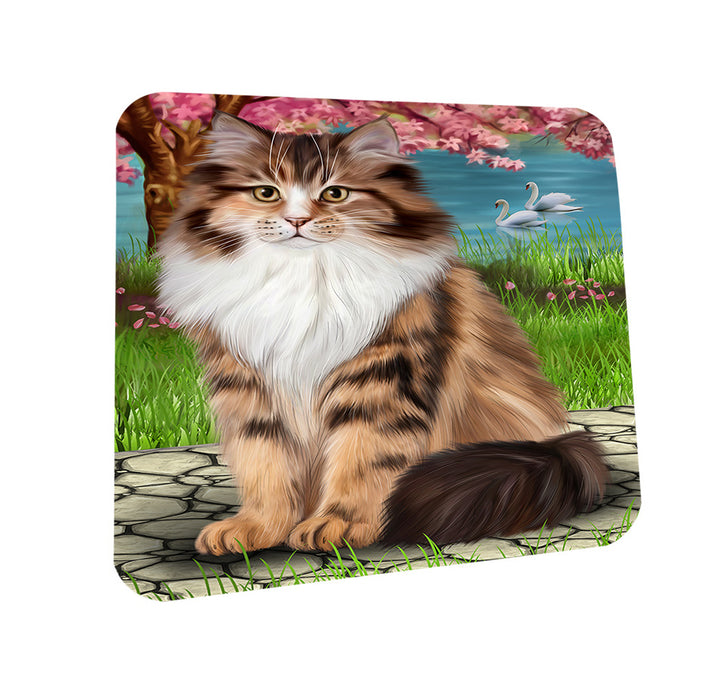 Siberian Cat Coasters Set of 4 CST54594