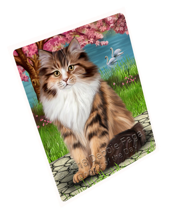 Siberian Cat Large Refrigerator / Dishwasher Magnet RMAG89466