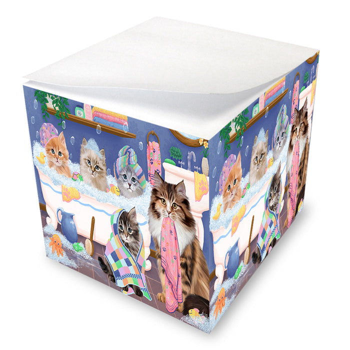 Rub A Dub Dogs In A Tub Siberian Cats Note Cube NOC54898