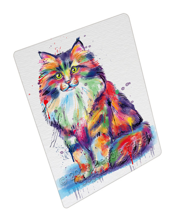 Watercolor Siberian Cat Cutting Board C77115