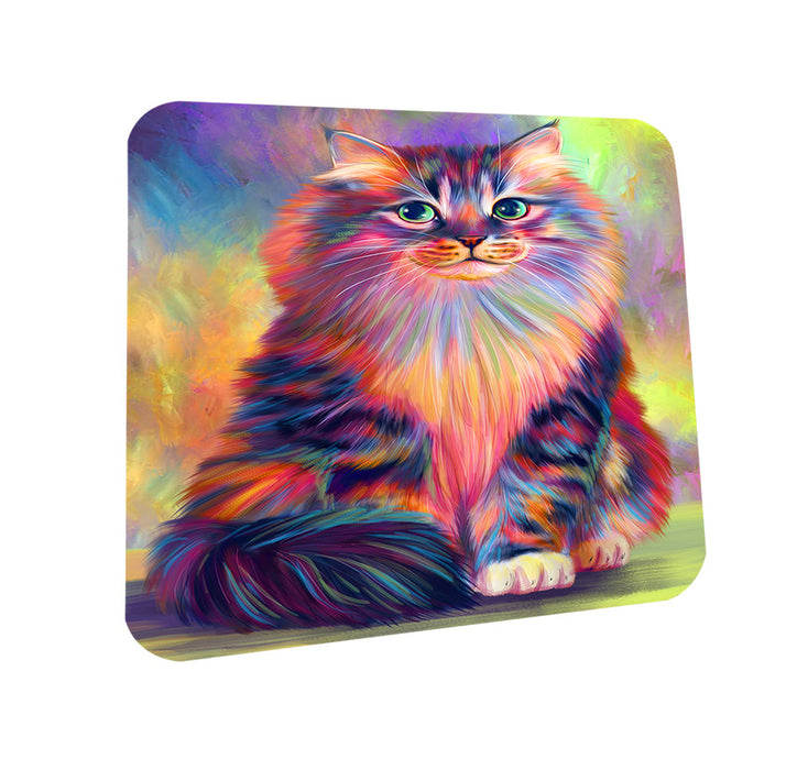 Paradise Wave Siberian Cat Coasters Set of 4 CST56039