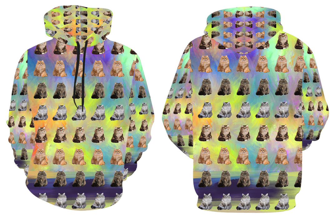 Paradise Wave Siberian Cats All Over Print Kid's Hoodie