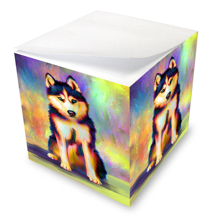 Paradise Wave Siberian Husky Dog Note Cube NOC54154