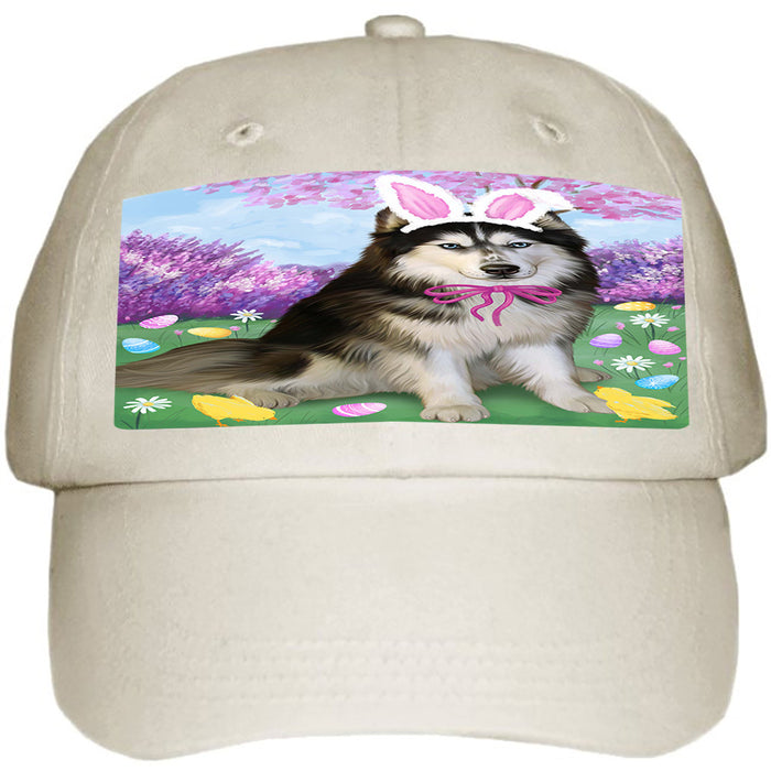 Siberian Husky Dog Easter Holiday Ball Hat Cap HAT51552