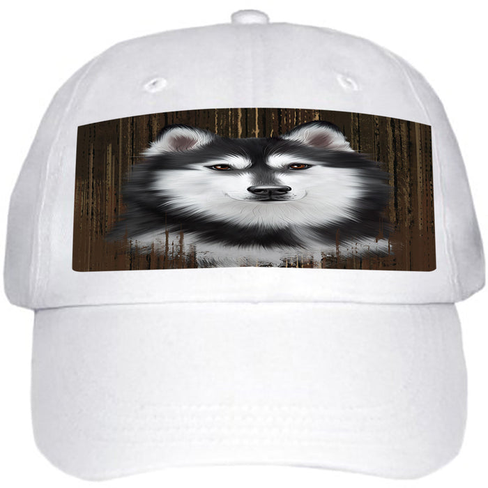 Rustic Siberian Husky Dog Ball Hat Cap HAT55536