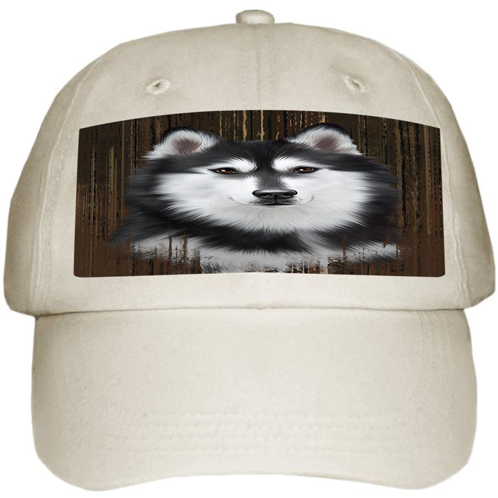 Rustic Siberian Husky Dog Ball Hat Cap HAT55536