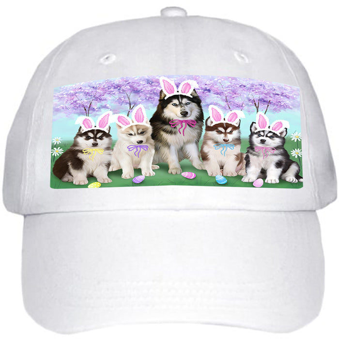 Siberian Huskies Dog Easter Holiday Ball Hat Cap HAT51555