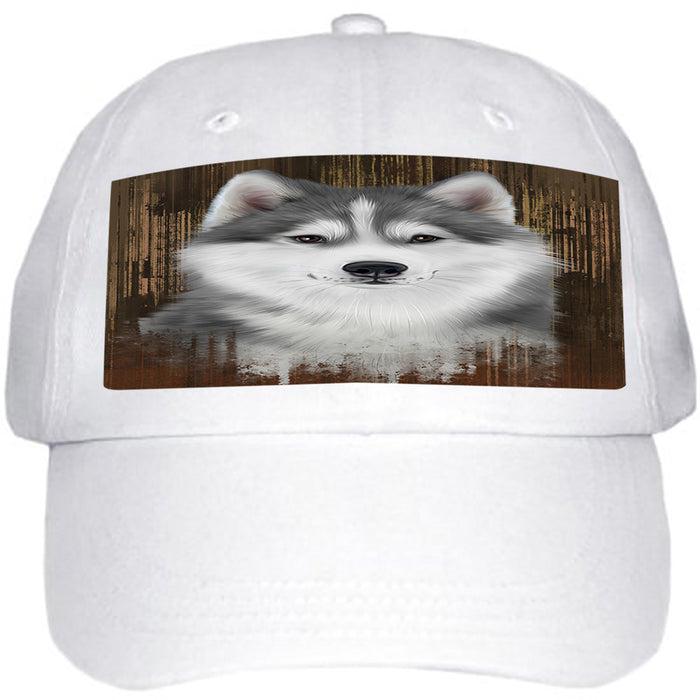 Rustic Siberian Husky Dog Ball Hat Cap HAT55539