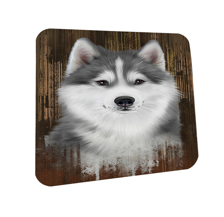 Rustic Siberian Husky Dog Coasters Set of 4 CST50549